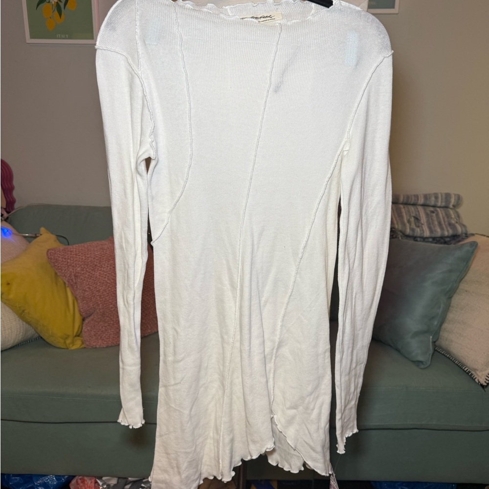 NFS We The Free White Long Sleeve Dress - Picture 2 of 3